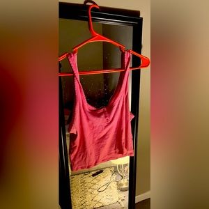 Hot pink Forever 21 crop top. In size Medium.